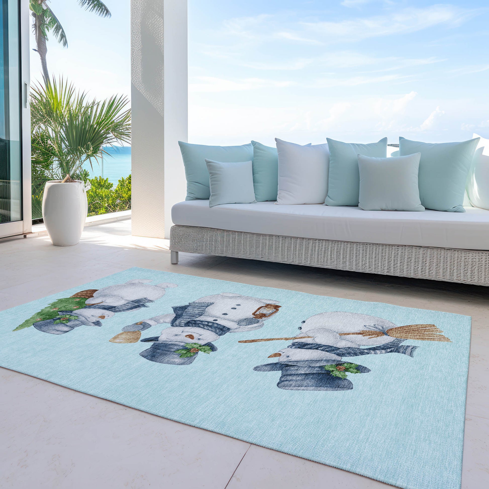 Dalyn Rugs Wonderland  Sky  Holiday