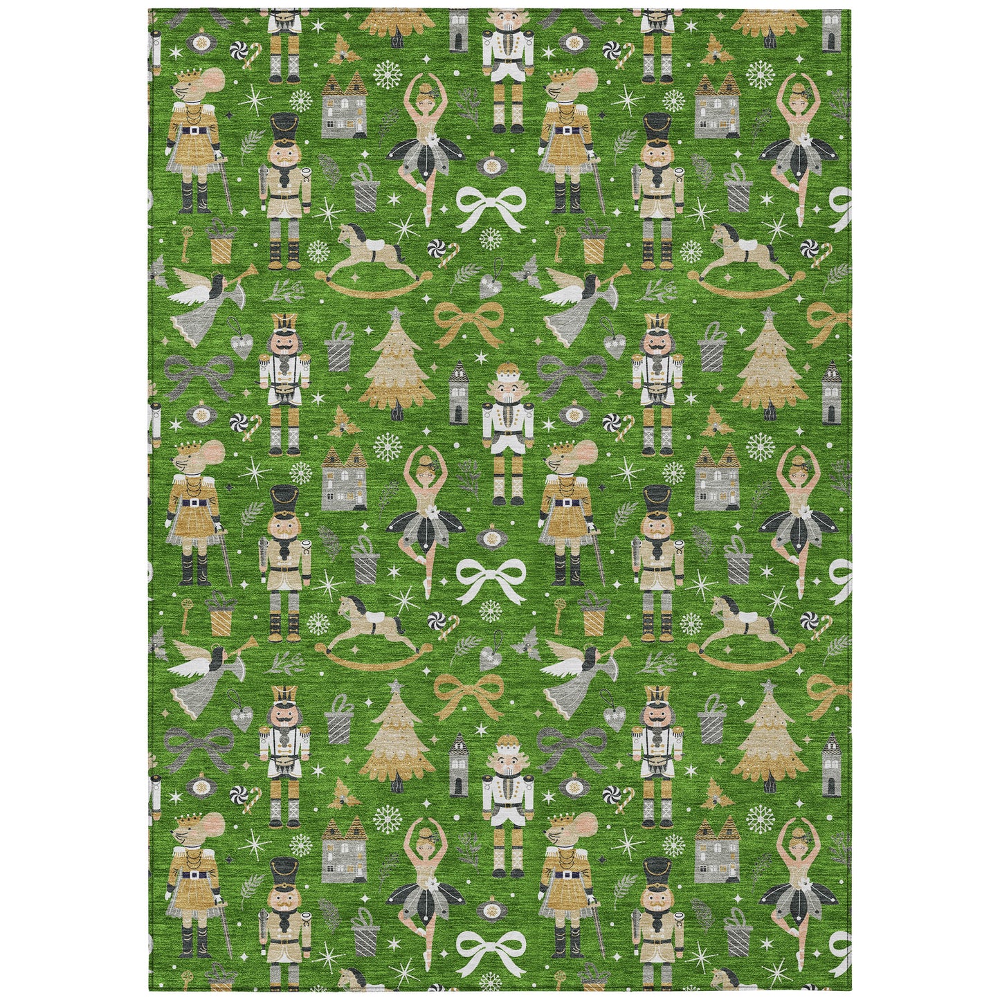 Dalyn Rugs Wonderland  Green  Holiday