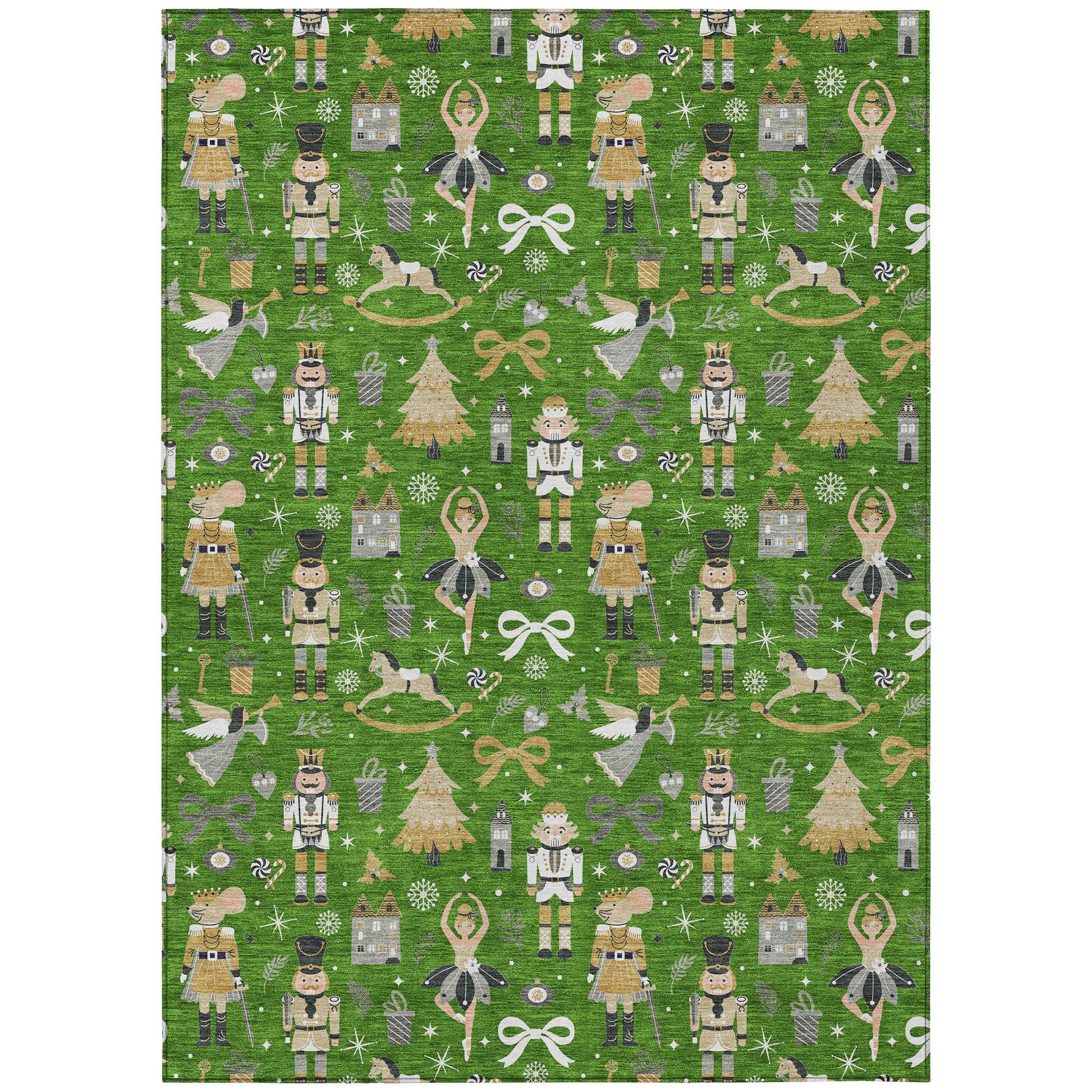 Dalyn Rugs Wonderland  Green  Holiday