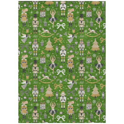 Dalyn Rugs Wonderland  Green  Holiday