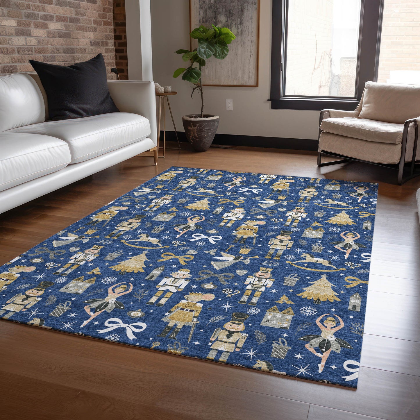 Dalyn Rugs Wonderland  Navy  Holiday