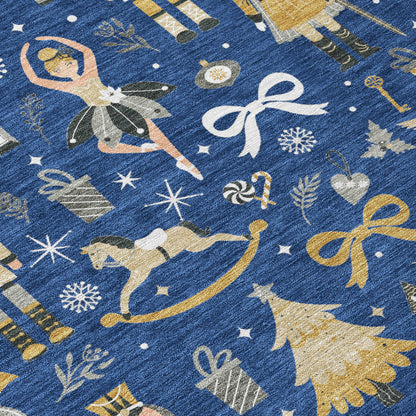 Dalyn Rugs Wonderland  Navy  Holiday
