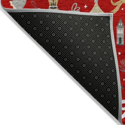 Dalyn Rugs Wonderland  Red  Holiday