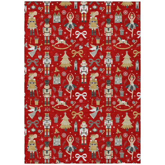Dalyn Rugs Wonderland  Red  Holiday