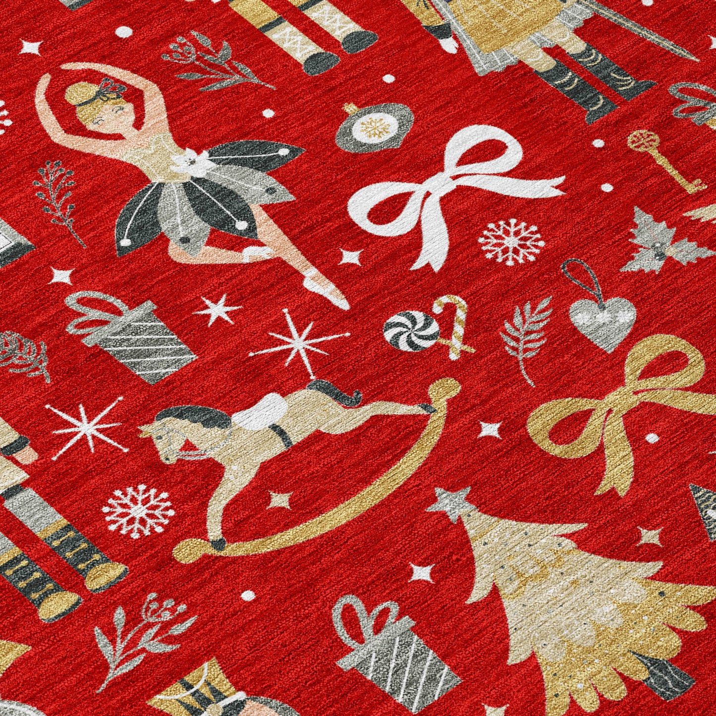 Dalyn Rugs Wonderland  Red  Holiday