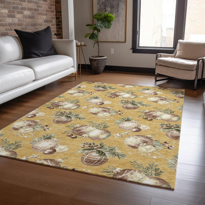 Dalyn Rugs Wonderland  Gold  Holiday
