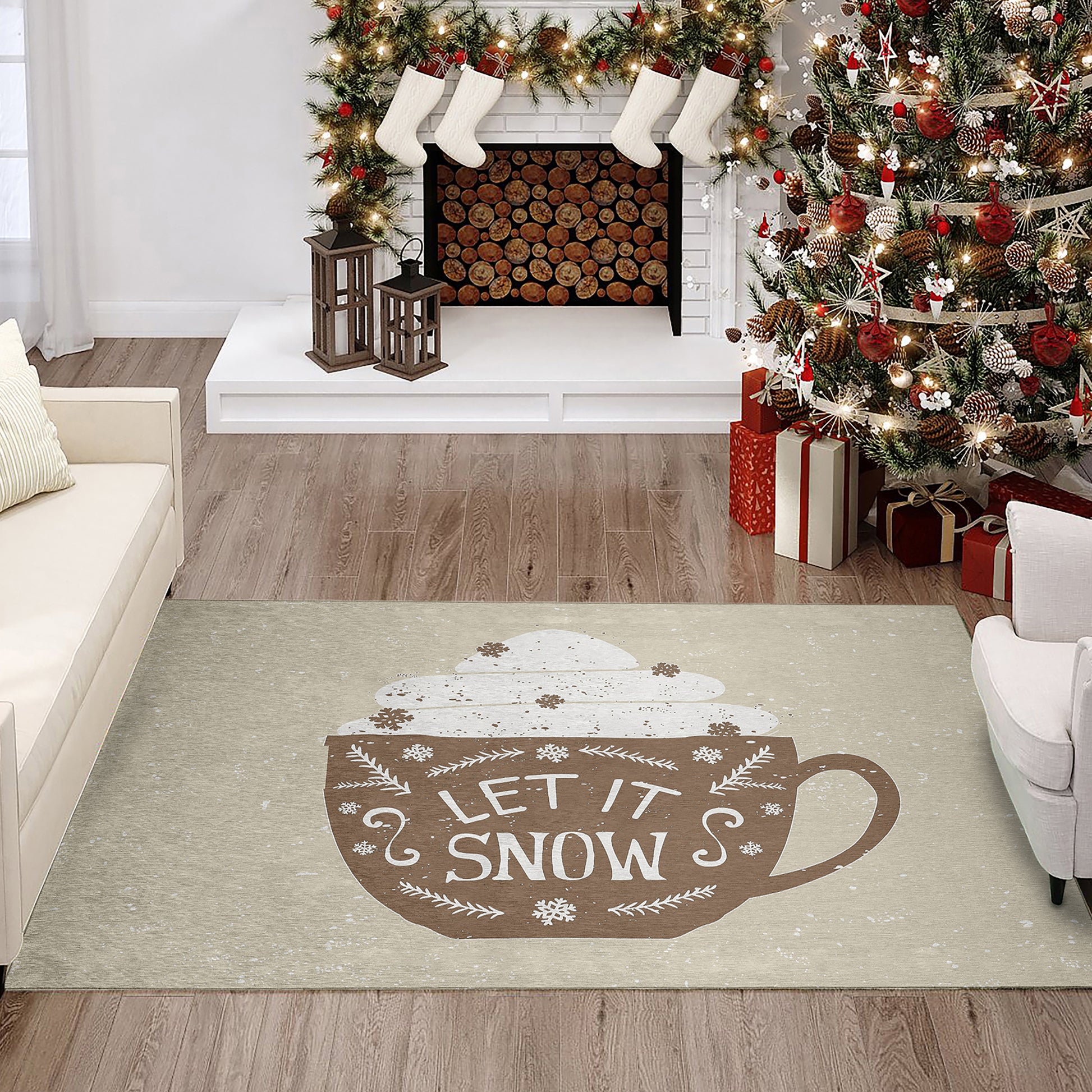 Dalyn Rugs Wonderland  Beige  Holiday