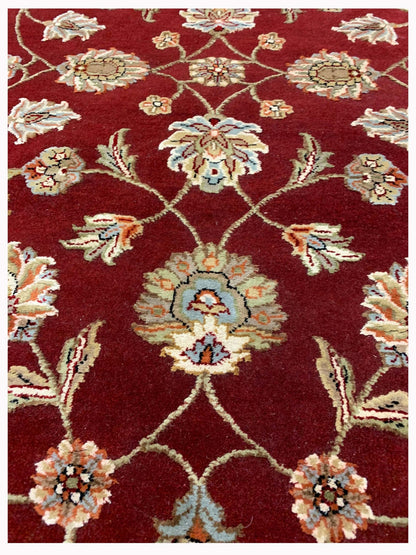 Artisan Winona Red Ivory Traditional Knotted Rug - Rugs - Artisan - Atlanta Designer Rugs