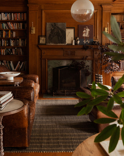 Leanne Ford x Loloi Weatherstaff  Espresso Natural Contemporary