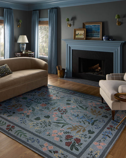 Rifle Paper Co. x Loloi Wildwood  Blue  Traditional