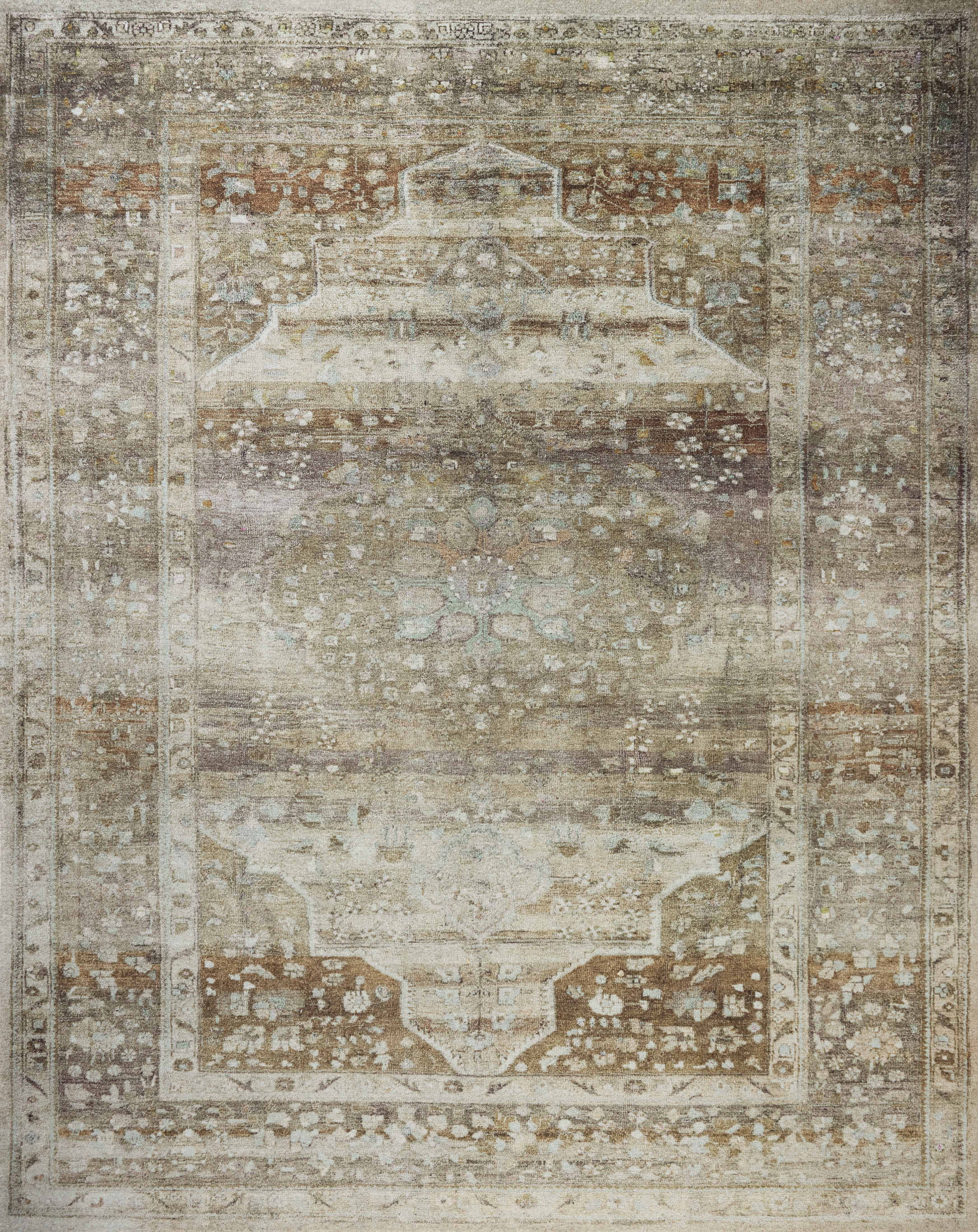 Magnolia Home by Joanna Gaines x Loloi Wimberly WYM-01 Earth Multi Tra ...
