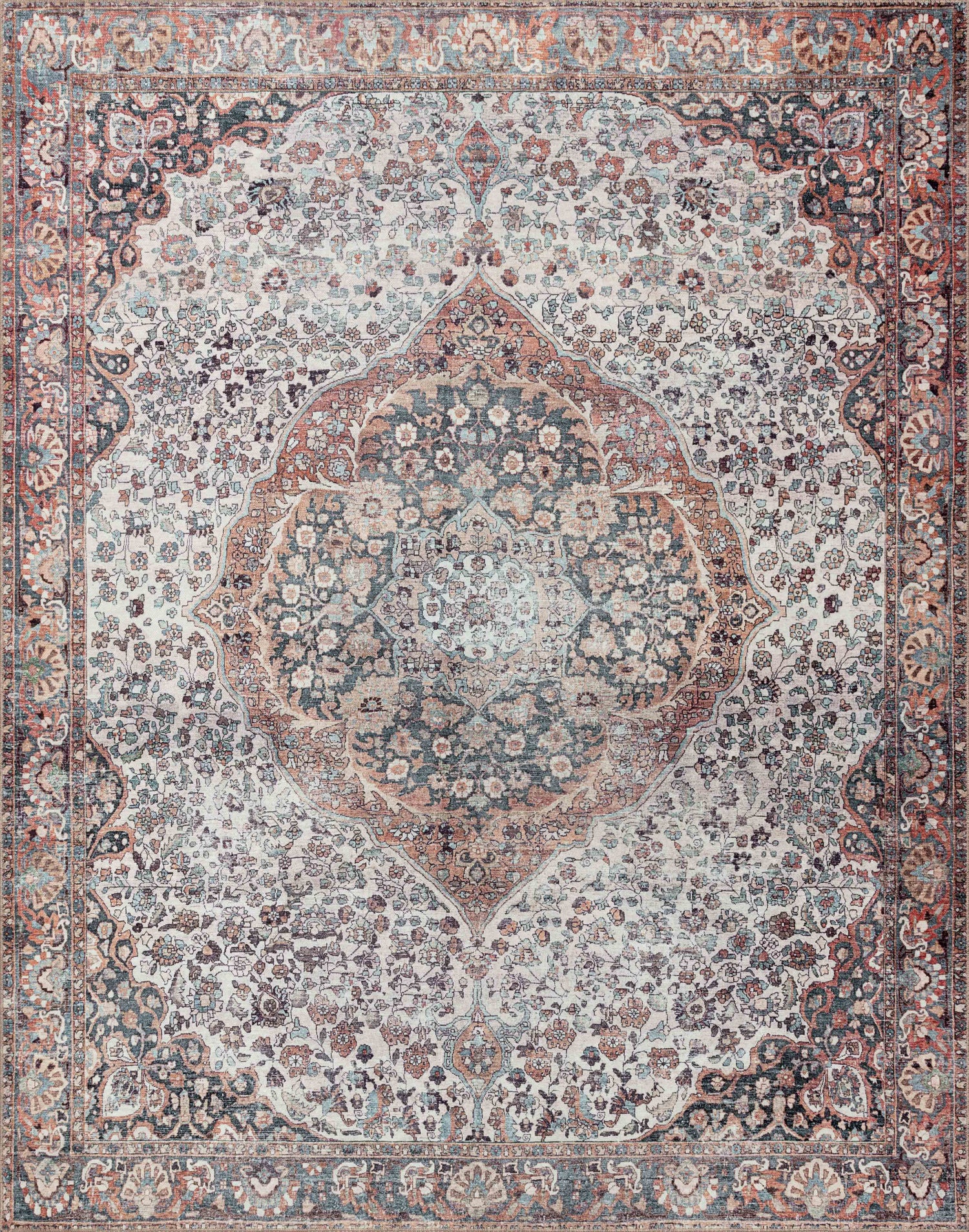 Loloi Wynter  Red Multi Traditional