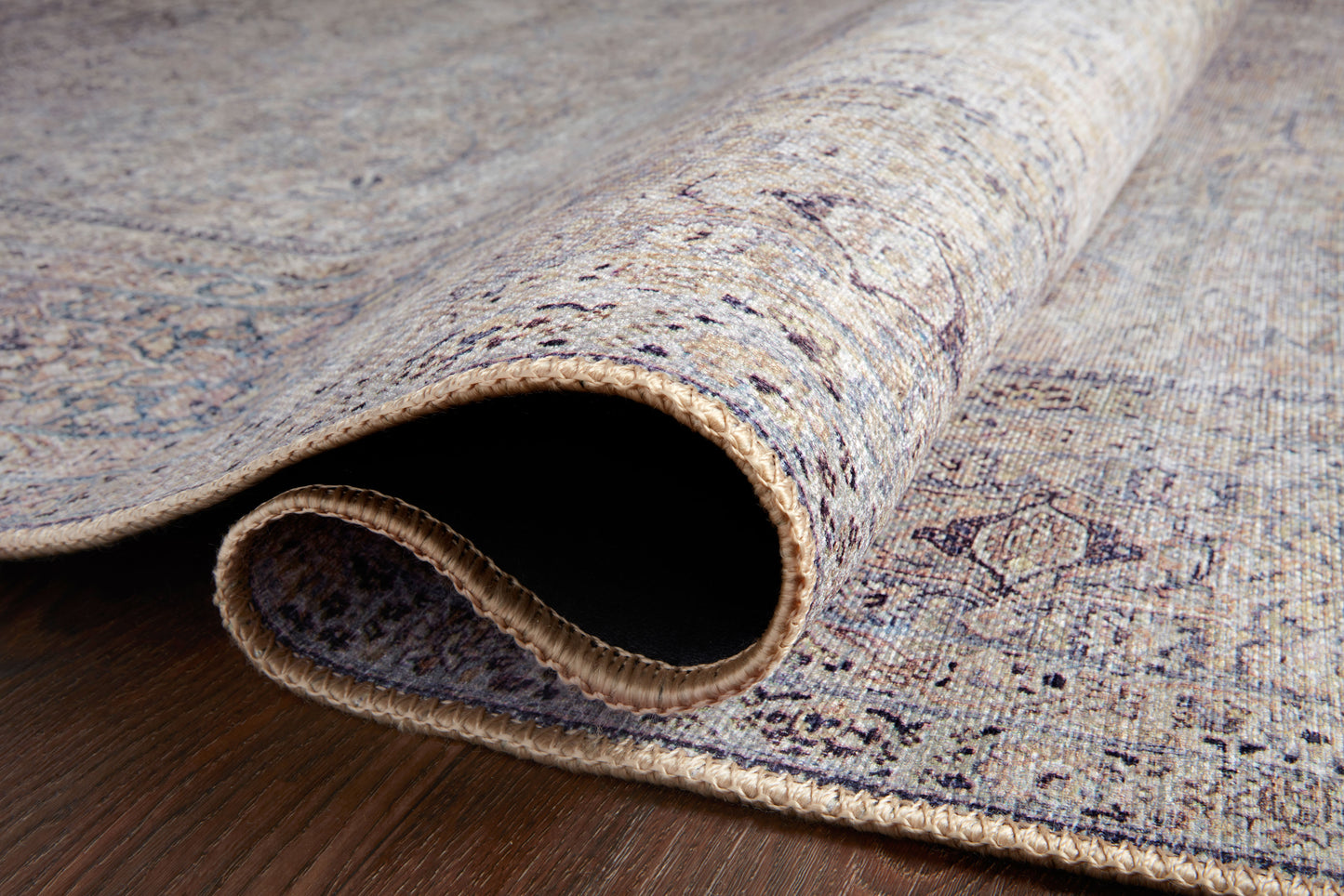 Loloi II Wynter  Silver Charcoal Traditional