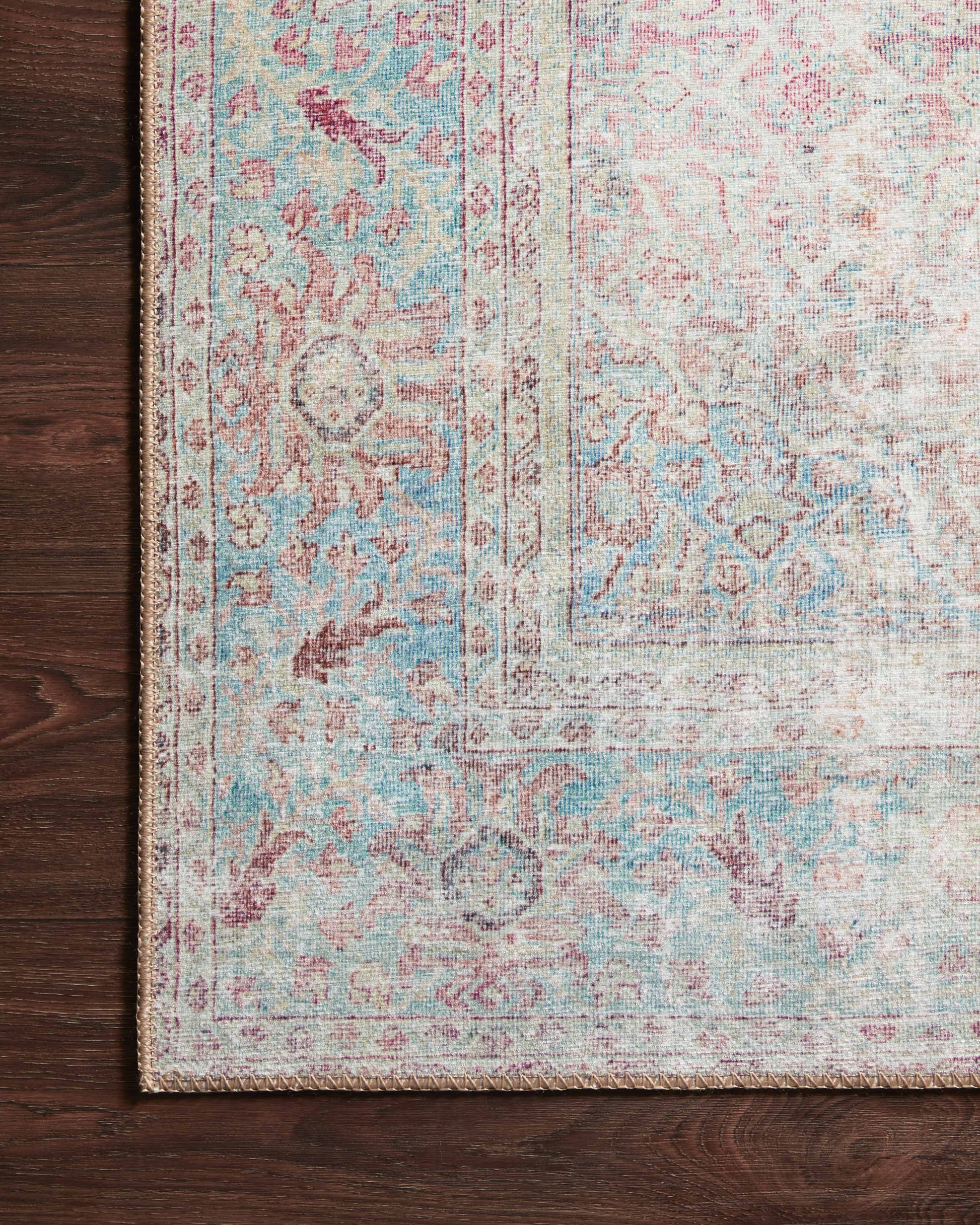 Loloi II Wynter  Red Teal Traditional