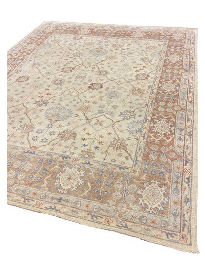 Artisan Julie Beige Coral Traditional Knotted Rug - Rugs - Artisan - Atlanta Designer Rugs