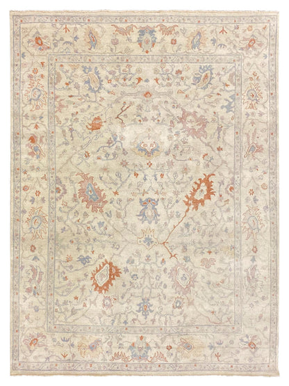 Artisan Julie Beige Traditional Knotted Rug - Rugs - Artisan - Atlanta Designer Rugs