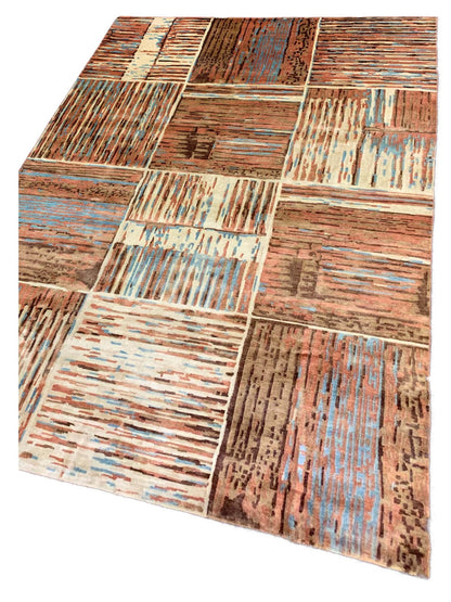 Artisan Melanie Multi Modern Knotted Rug - Rugs - Artisan - Atlanta Designer Rugs