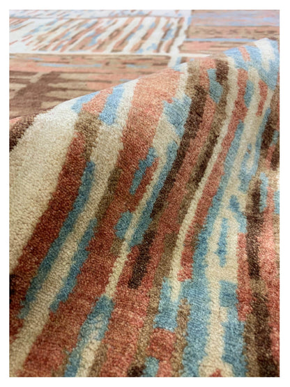Artisan Melanie Multi Modern Knotted Rug - Rugs - Artisan - Atlanta Designer Rugs