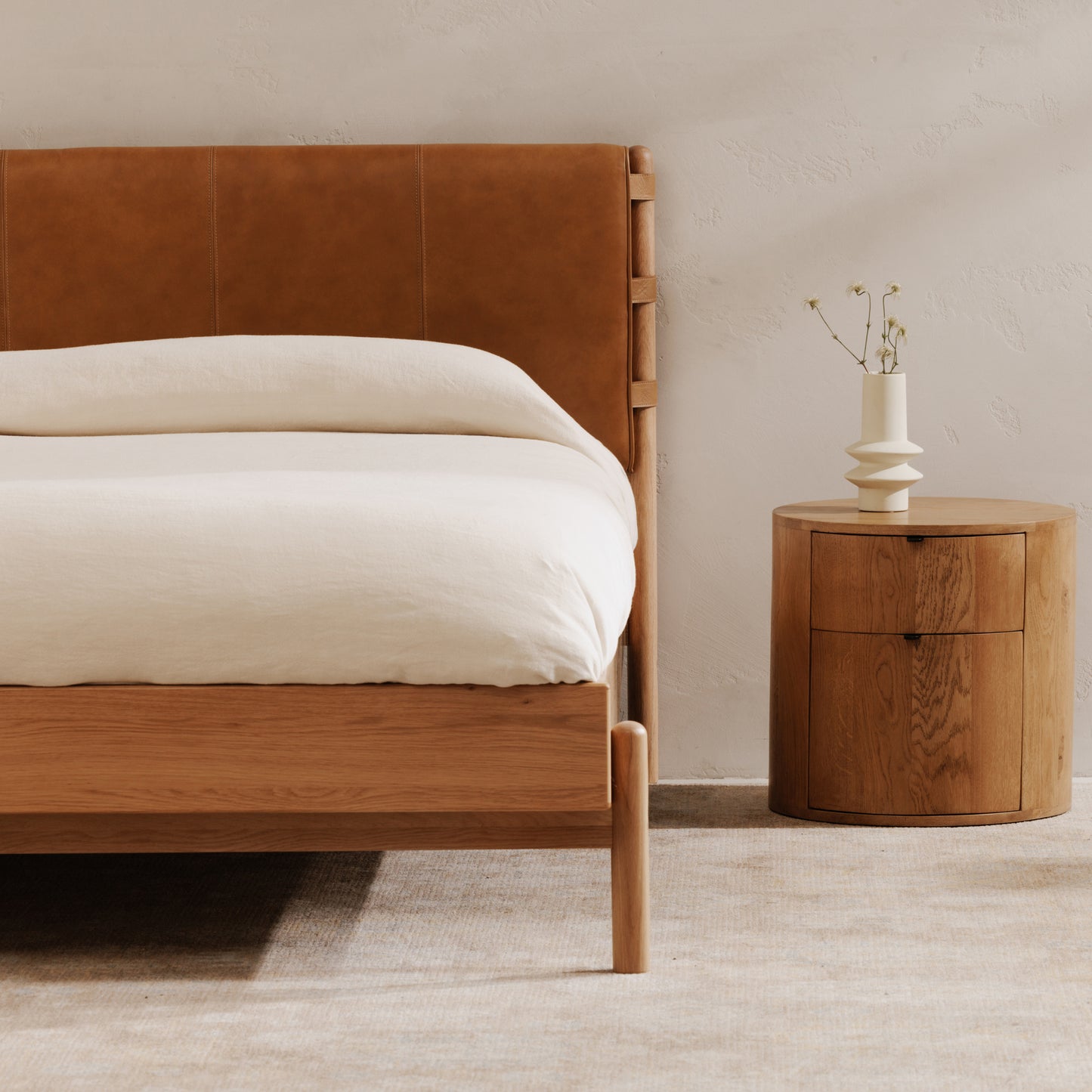 Moes Home Beds Colby Natural Scandinavian Furniture
