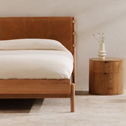 Moes Home Beds Colby Natural Scandinavian Furniture