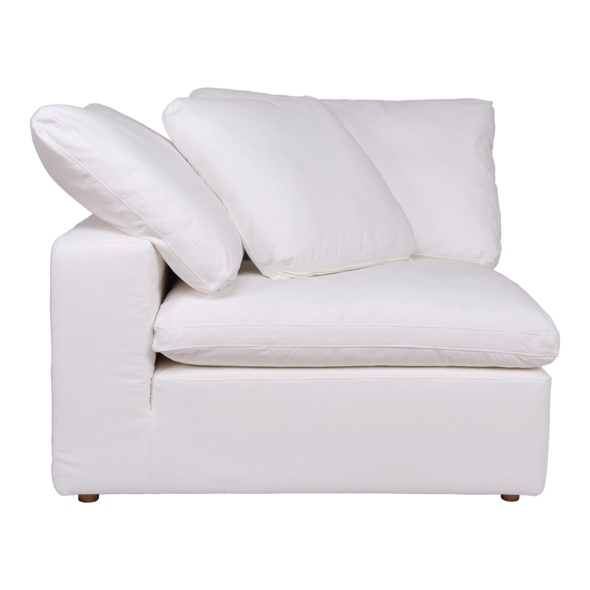 Moes Home Corner Chairs Clay White Scandinavian Furniture