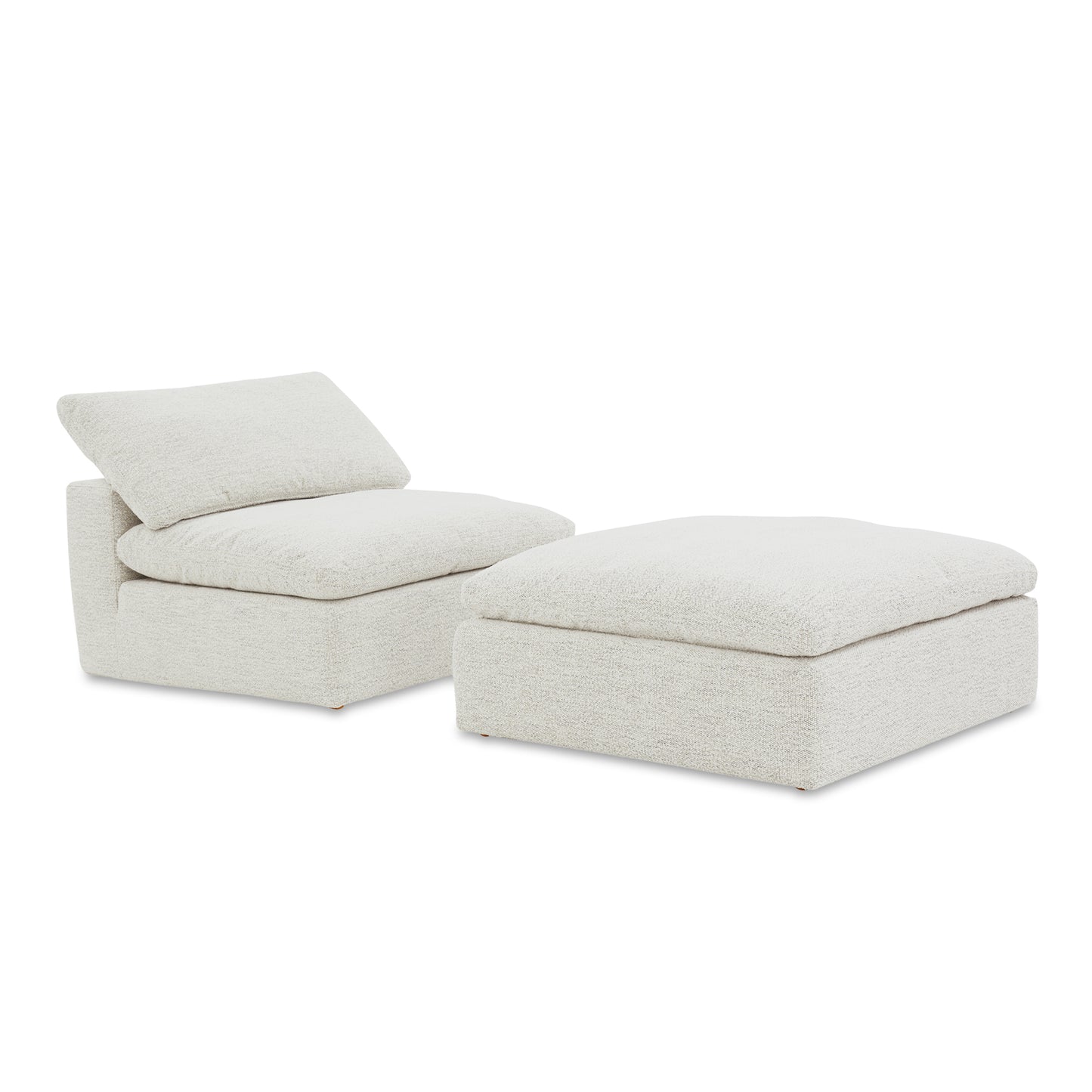 Moes Home Ottomans Clay Grey Scandinavian Furniture