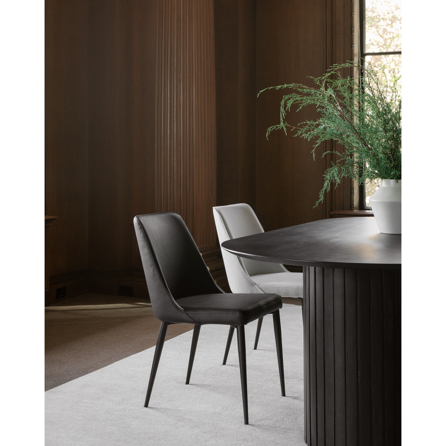 Moes Home Dining Chairs Lula Black Contemporary Furniture
