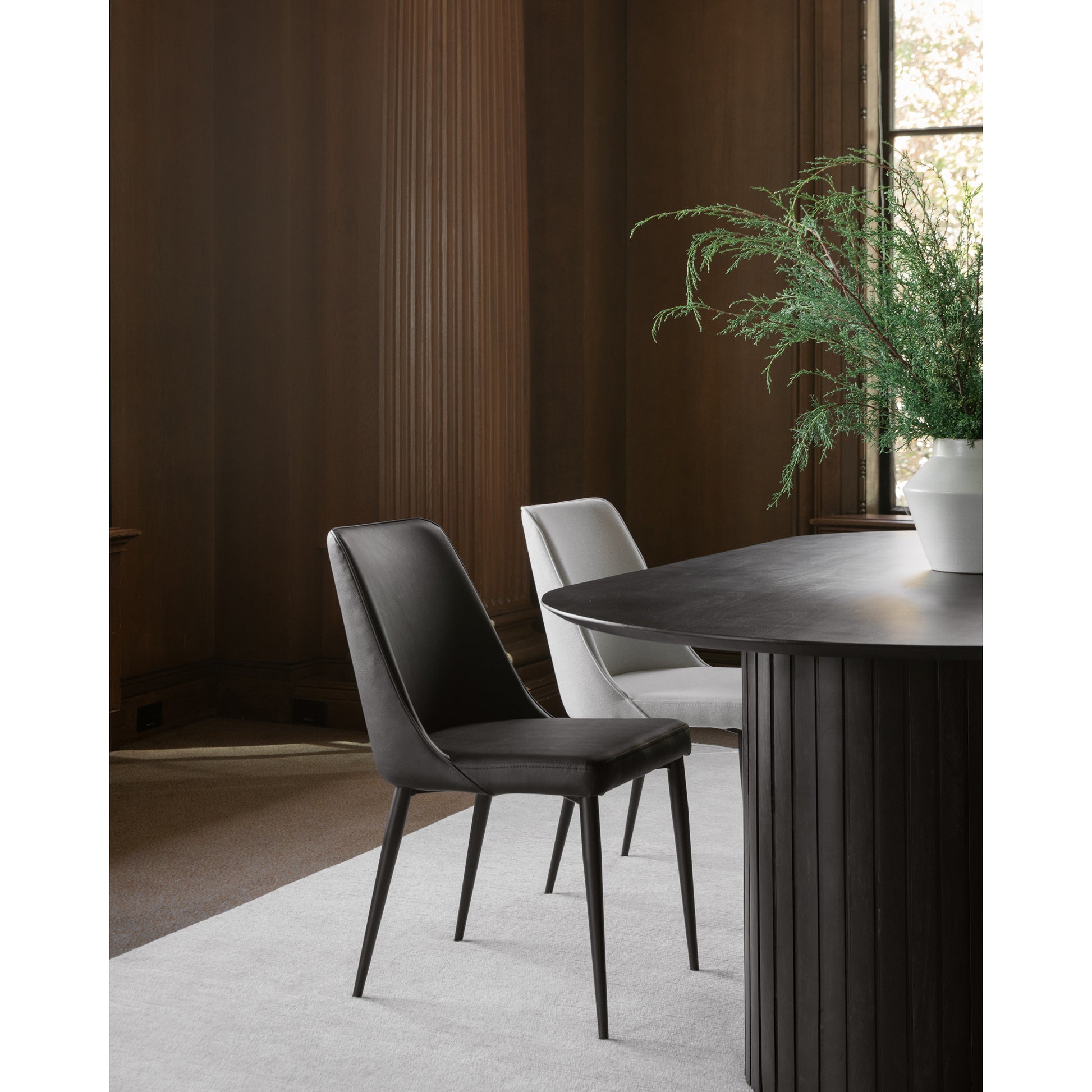 Moes Home Dining Chairs Lula Black Contemporary Furniture
