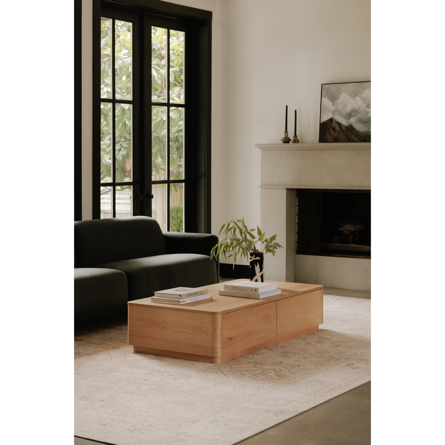 Moes Home Coffee Tables Round Off Natural Scandinavian Furniture