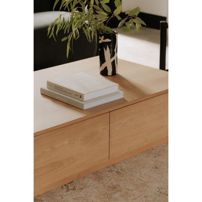 Moes Home Coffee Tables Round Off Natural Scandinavian Furniture