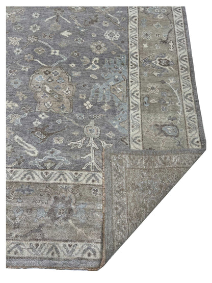 Artisan Julie Escape Grey Beige Transitional Knotted Rugs