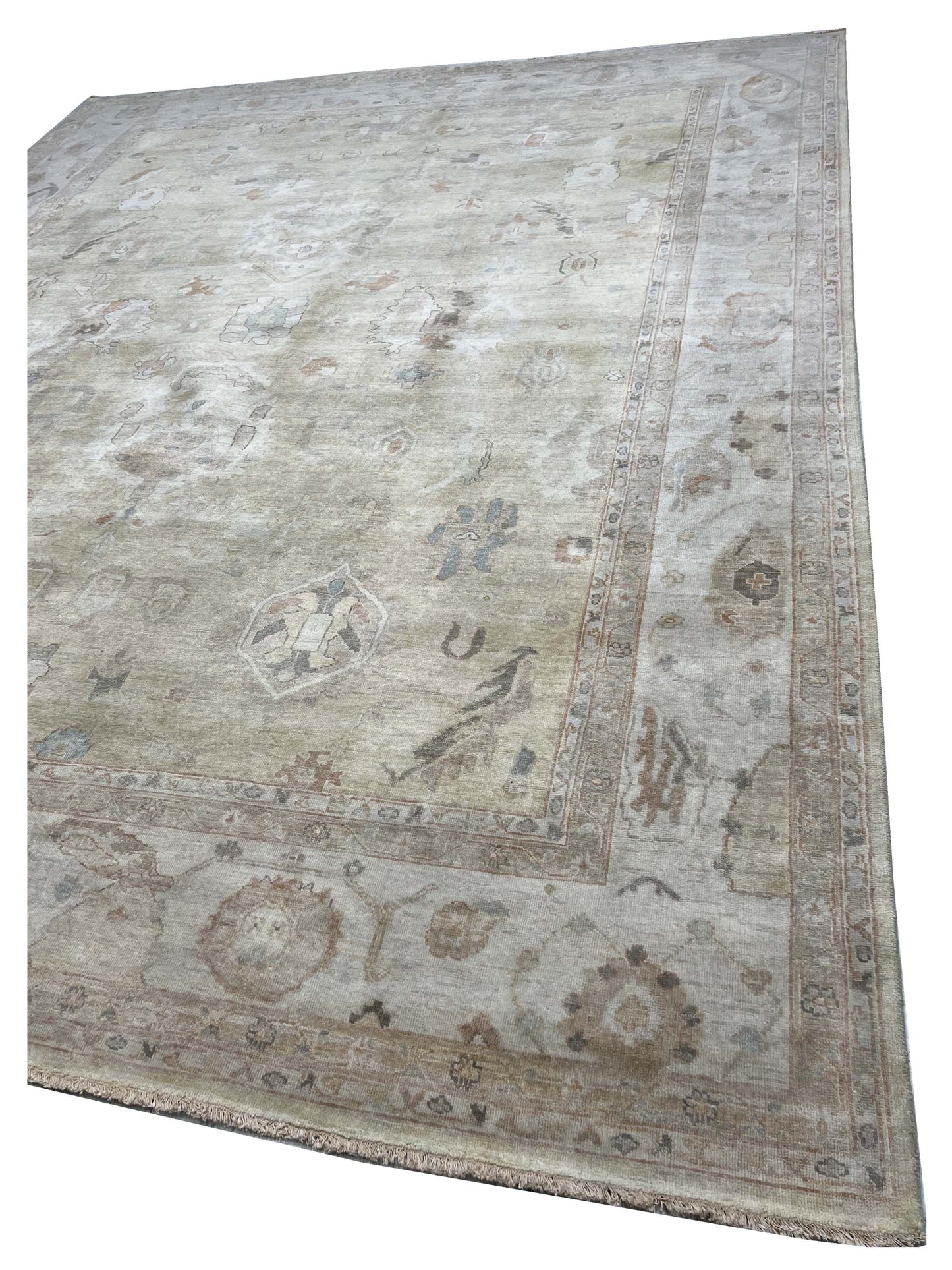 Artisan Julie Gold Beige Transitional Knotted Rugs