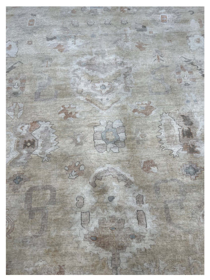 Artisan Julie Gold Beige Transitional Knotted Rugs