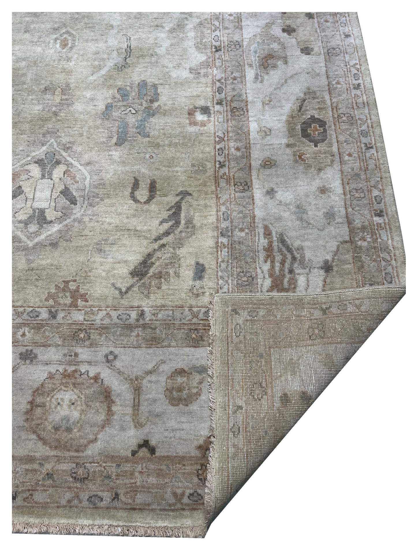 Artisan Julie Gold Beige Transitional Knotted Rugs