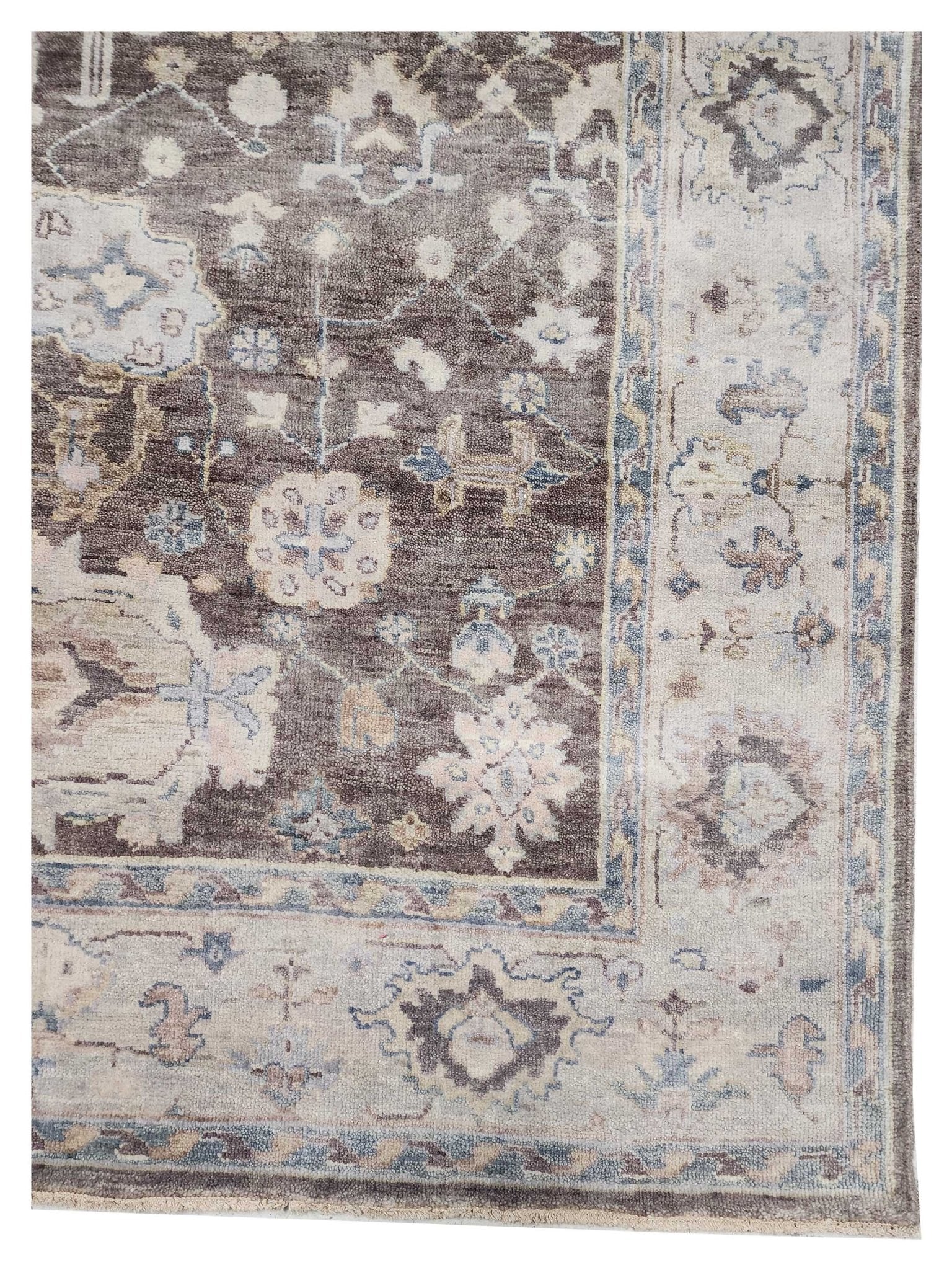 Artisan Julie Brown Beige Traditional Knotted Rug - Rugs - Artisan - Atlanta Designer Rugs