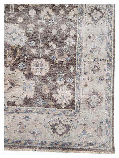 Artisan Julie Brown Beige Traditional Knotted Rug - Rugs - Artisan - Atlanta Designer Rugs