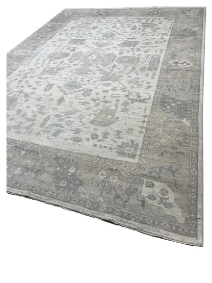 Artisan Julie Ivory Beige Transitional Knotted Rugs