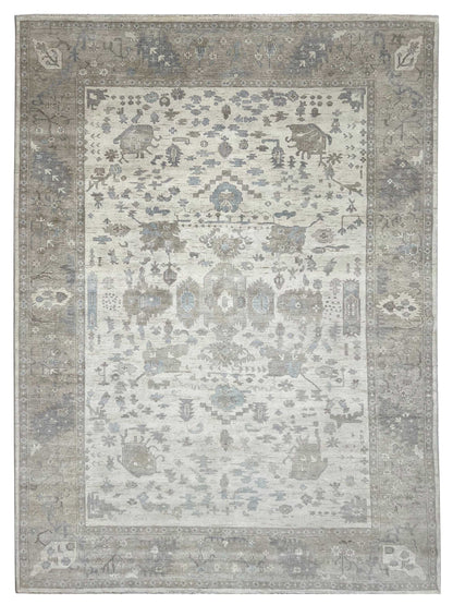 Artisan Julie Ivory Beige Transitional Knotted Rugs