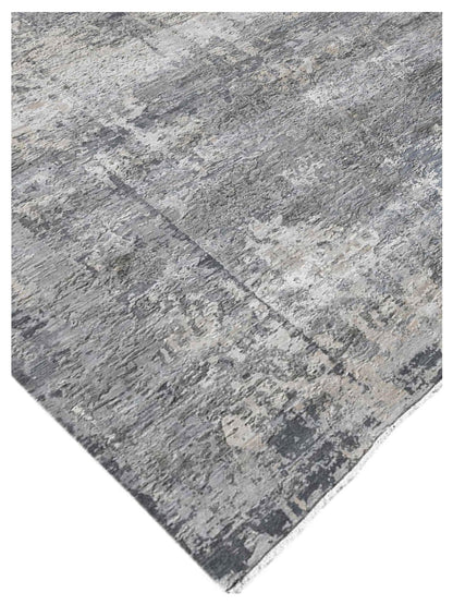 Limited Zelma WI - 441 SILVER Transitional Knotted Rug - Rugs - Limited - Atlanta Designer Rugs