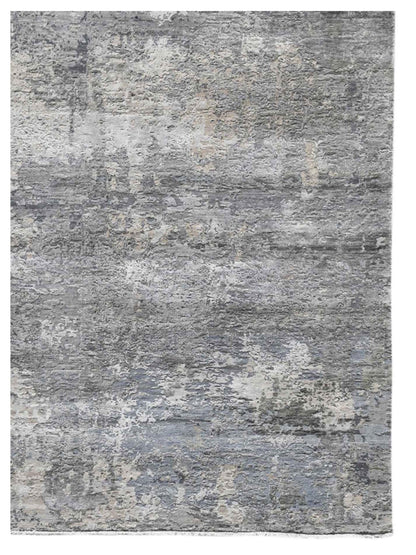 Limited Zelma WI - 441 SILVER Transitional Knotted Rug - Rugs - Limited - Atlanta Designer Rugs