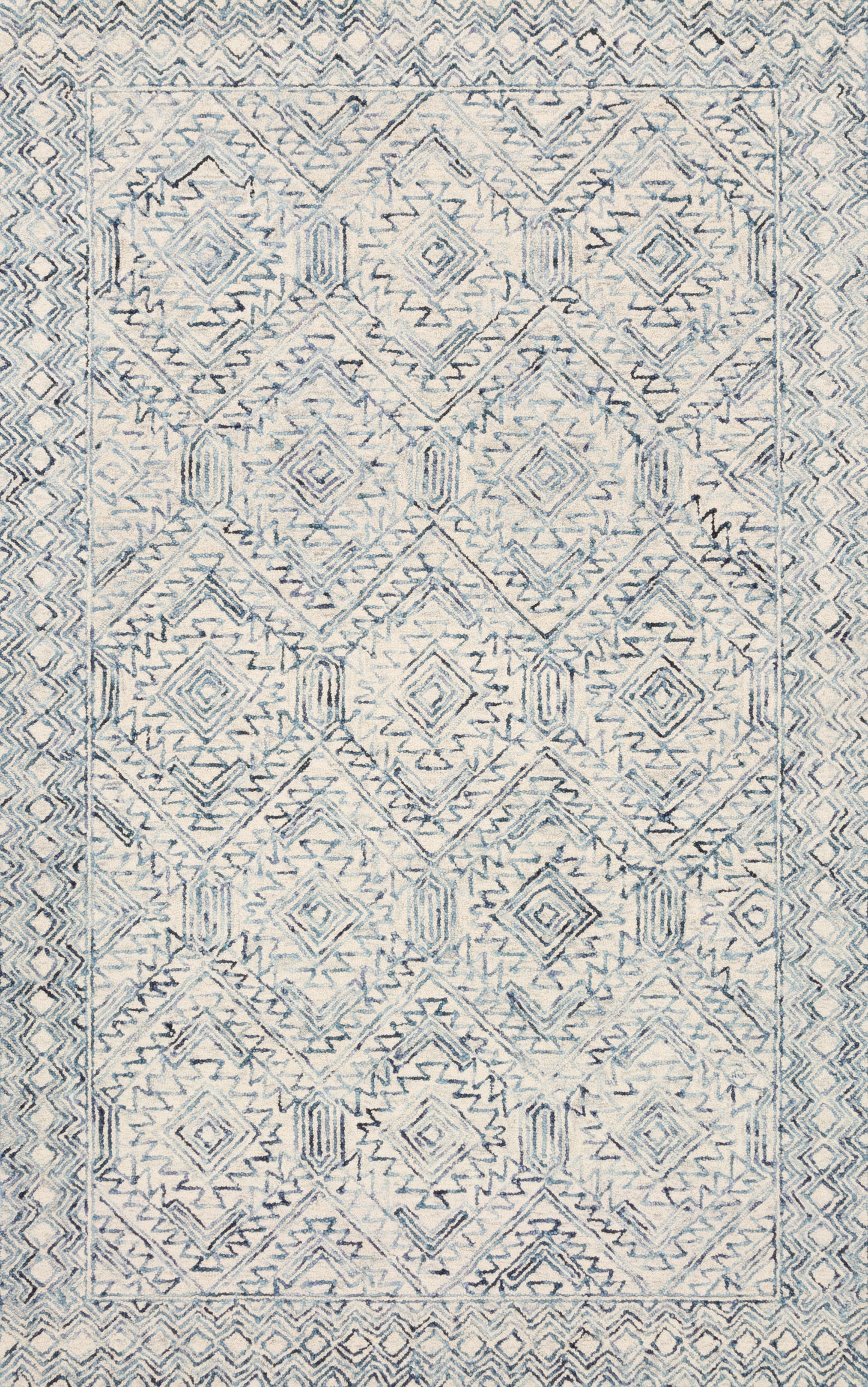 Loloi II Ziva  Bluestone  Contemporary
