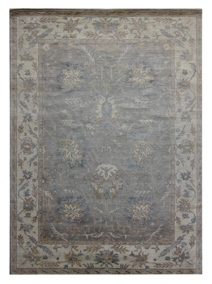 Artisan Audrey Lt.Grey Ivory Traditional Knotted Rug - Rugs - Artisan - Atlanta Designer Rugs