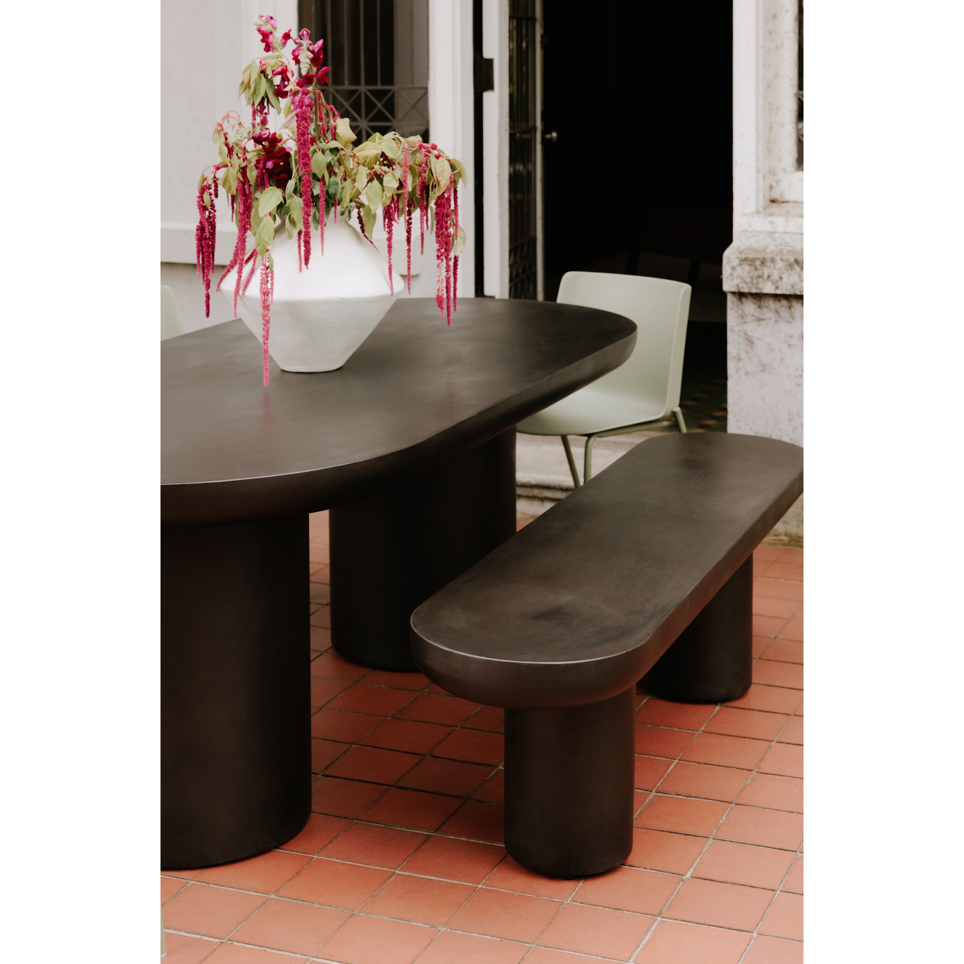 Moes Home Benches Rocca Black Contemporary Furniture