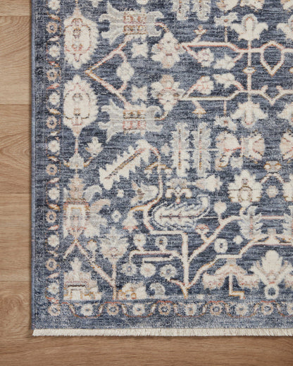 Amber Lewis x Loloi Zuma  Blue Ivory Transitional