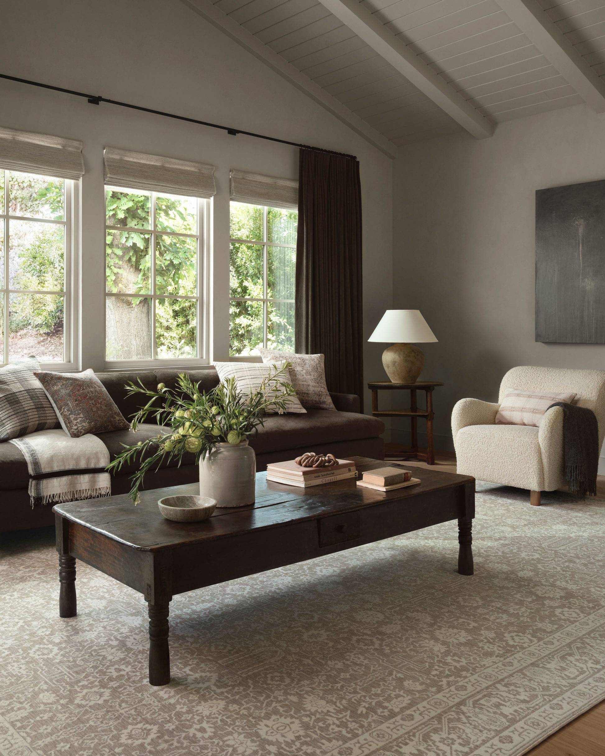 Amber Lewis x Loloi Zuma  Sand Stone Transitional