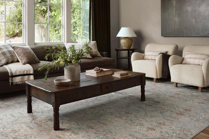 Amber Lewis x Loloi Zuma  Silver Multi Transitional