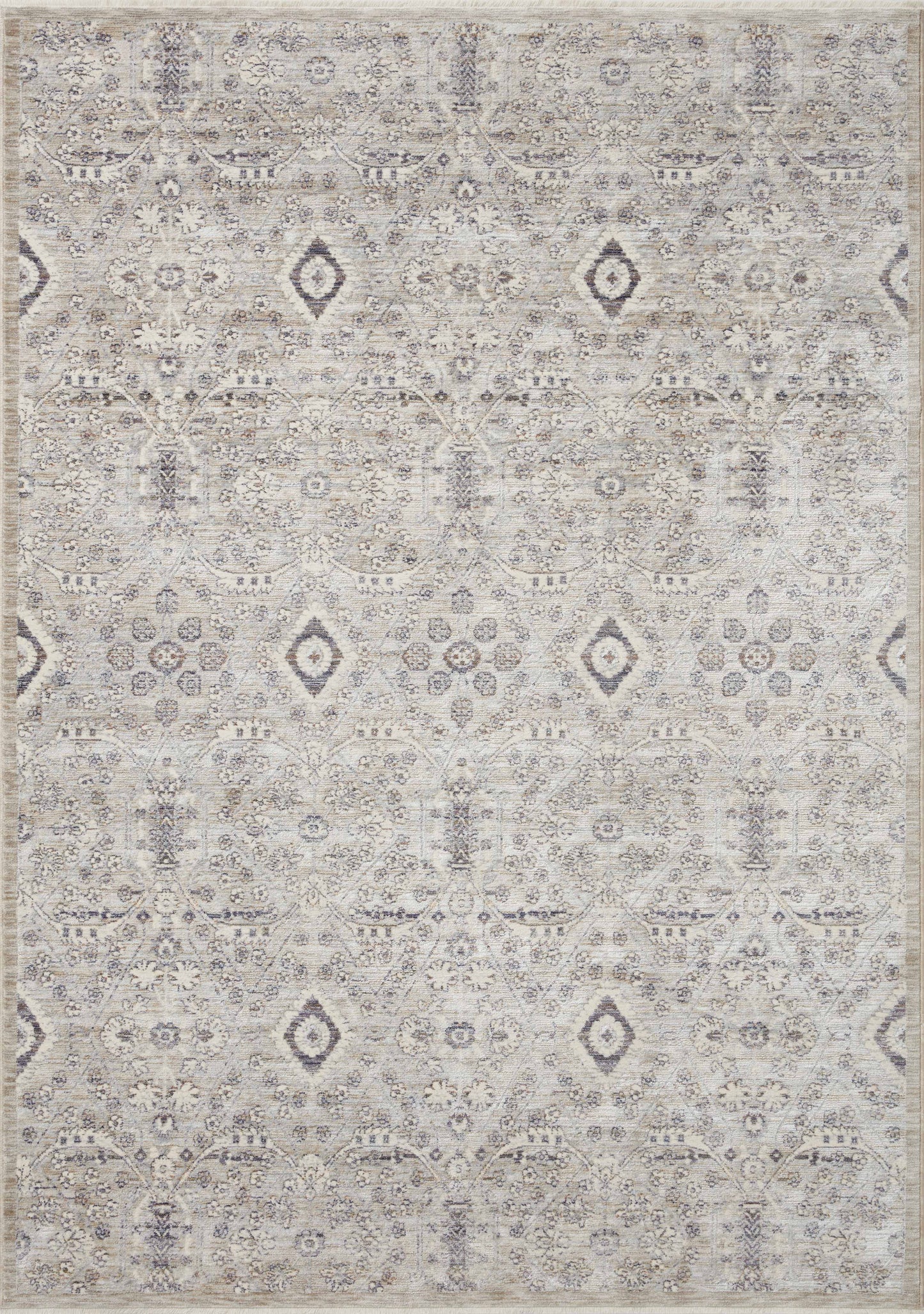 Amber Lewis x Loloi Zuma  Silver Sky Transitional