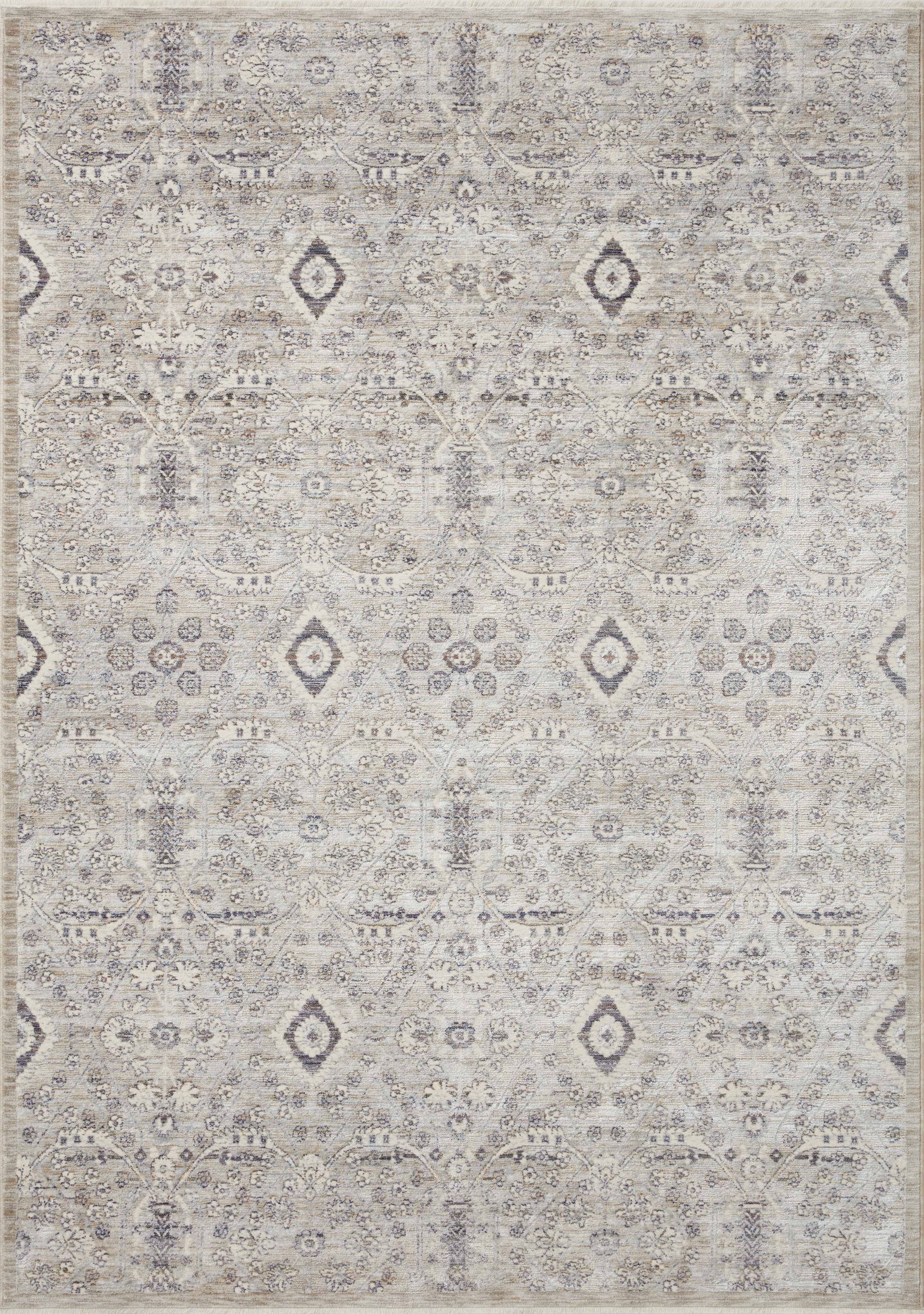 Amber Lewis x Loloi Zuma  Silver Sky Transitional