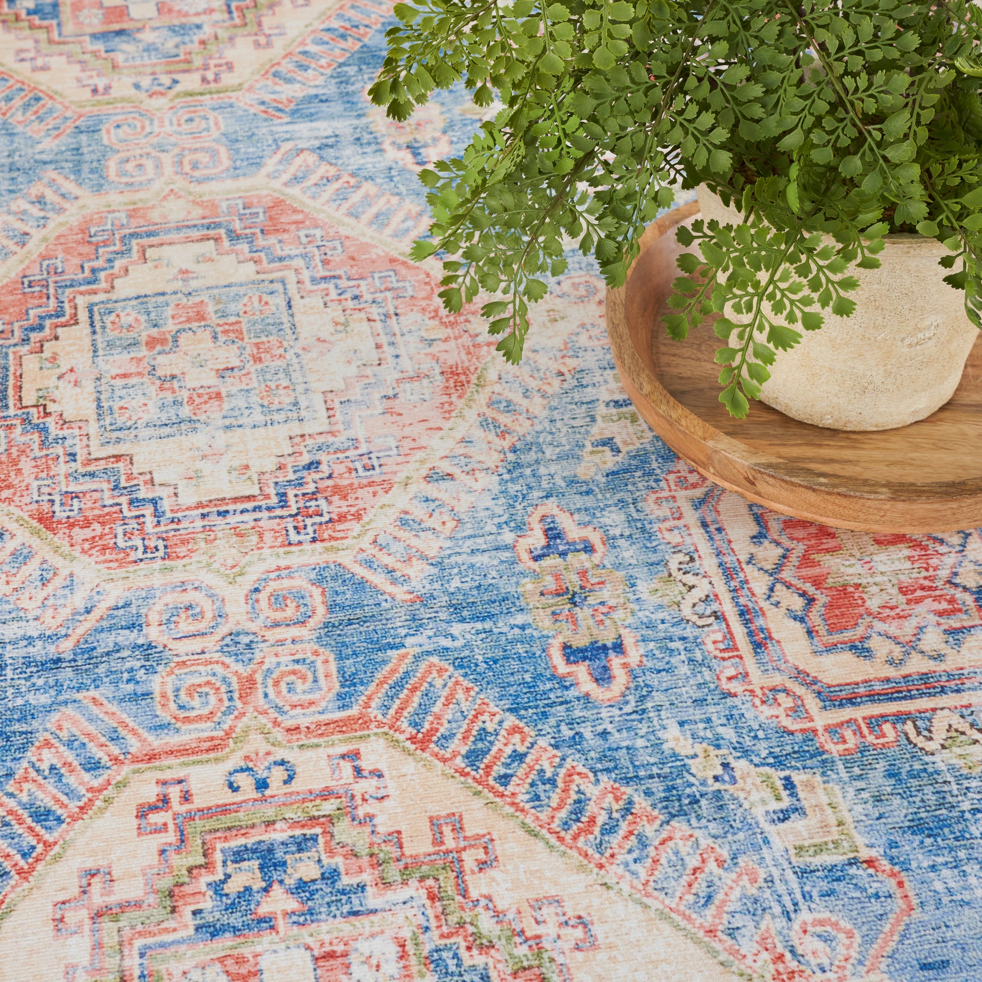 Nourison Home Fulton  Blue Ivory  Traditional