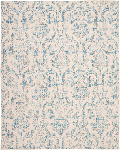 Nourison Home Jubilant JUB09 Ivory Blue Transitional Power-loomed Rug